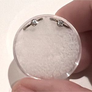 18g, 5/16 GOLDEN YELLOW ANODIZED TITANIUM SEAM AND BEAD RINGS (2) *vertical CZ